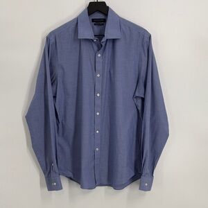 Tommy Hilfiger Button Front  Long Sleeve Patterned Dress Shirt - Size 16 1/2